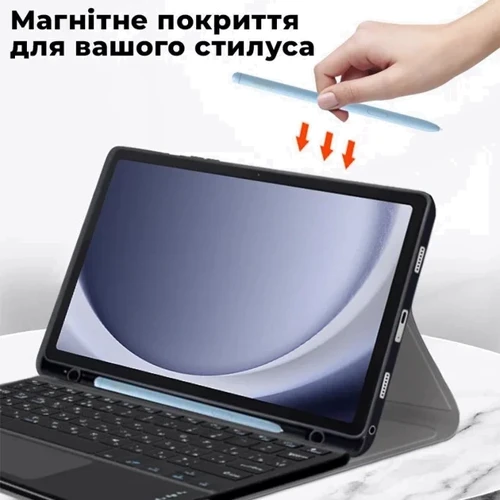 Аксессуар для планшетных ПК AirOn Premium Case Smart Keyboard Black for Samsung Galaxy Tab A9 Plus SM-X210/SM-X215/SM-X216 фото 8