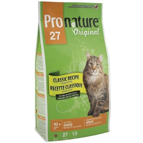 Сухой корм для пожилых и малоактивных котов Pronature Original Senior со вкусом курицы 2.72 кг (65672461030)