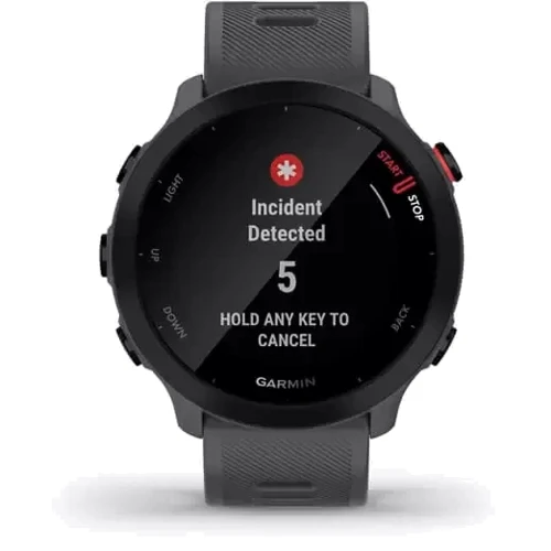 Смарт-часы Garmin Forerunner 55 Monterra Grey (010-02562-13): Особенности Влагозащищенные