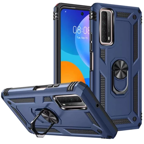 Аксессуар для смартфона Mobile Case Shockproof Serge Magnetic Ring Blue for Huawei P Smart 2021