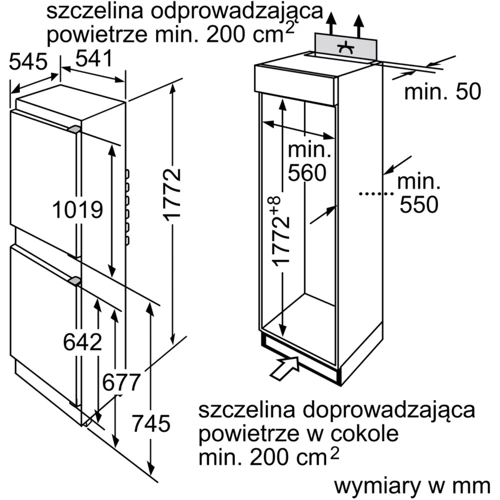 Встраиваемый холодильник Bosch KIV34X20: Мощность замораживания 3 кг/сутки