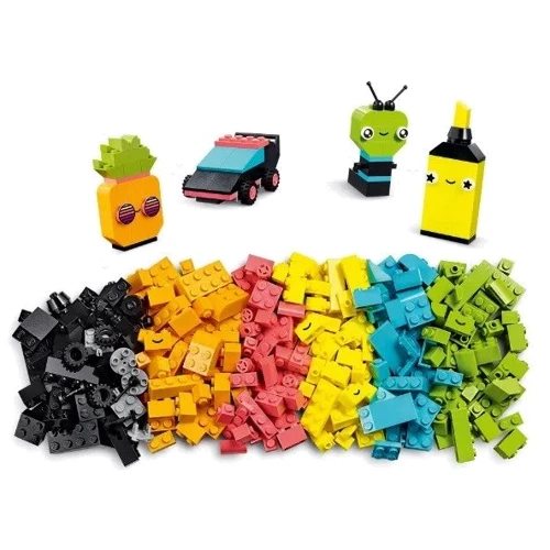 Конструктор LEGO Classic Творческое неоновое веселье 333 детали (11027): Количество деталей, шт. 333