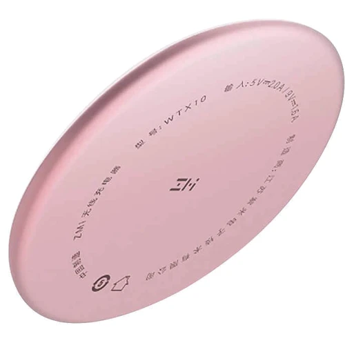 Зарядное устройство Xiaomi ZMI Wireless Charger 10W White/Pink (WTX10): Кабель в комплекте отсоединяемый, USB-C