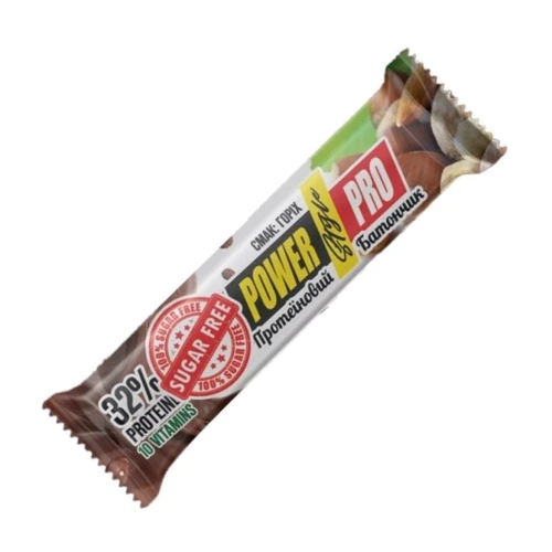 Протеиновый батончик Power Pro 32% Protein Bar Nutella-5 Sugar Free 20х60 g / nuts: Вес 1200 г (20x60 г)