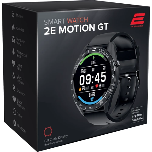 Смарт-часы 2E MOTION GT 46mm Black-Silver: Емкость батареи, мАч 280