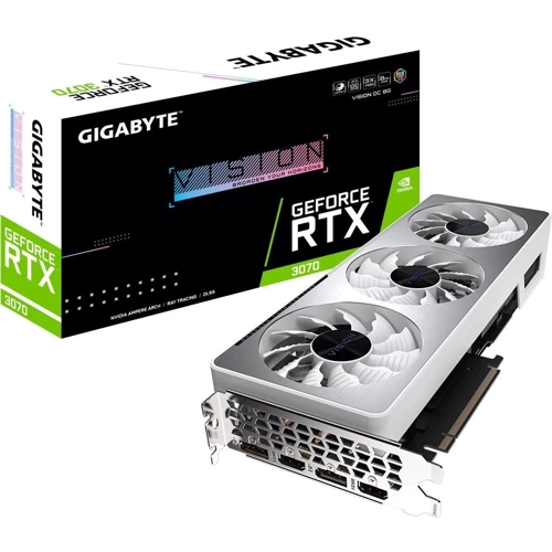 Видеокарта GIGABYTE GeForce RTX 3070 VISION OC 8G rev. 2.0 (GV-N3070VISION OC-8GD rev. 2.0): Тип памяти GDDR6