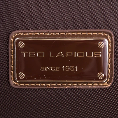Женская сумка саквояж Ted Lapidus коричневая (FRHNY4085H14-10): Фактура Тканая, Матовая