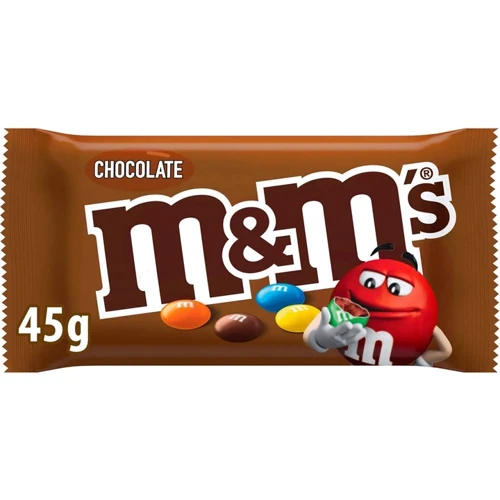 Упаковка драже M&M's молочний шоколад 24x45 г (УП5900951297229): Особливості Без горіхів