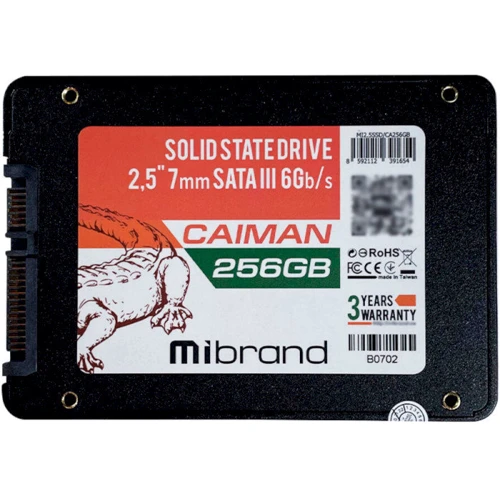 Wibrand Caiman 256GB 2.5 (WI2.5SSD/CA256GB): Інтерфейс підключення SATA III
