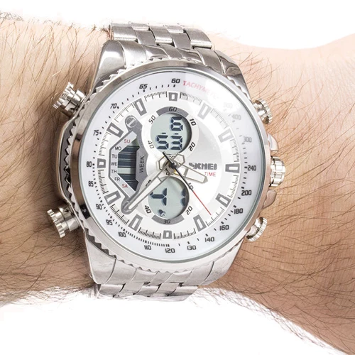 Наручний годинник Skmei 0993 White: Водонепроникність 3 ATM