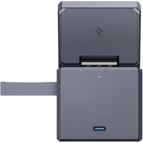 Зарядний пристрій ANKER Wireless Charger MagSafe 3in1 Cube 15W з USB-C Cable Black (Y1811G11) для iPhone 16 I 15 I 14 I 13 I 12 series, Apple Watch and Apple AirPods фото 6