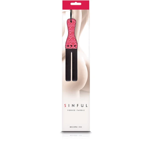 Дизайнерская шлепалка NS Novelties Sinful Forked Slapper, розовый