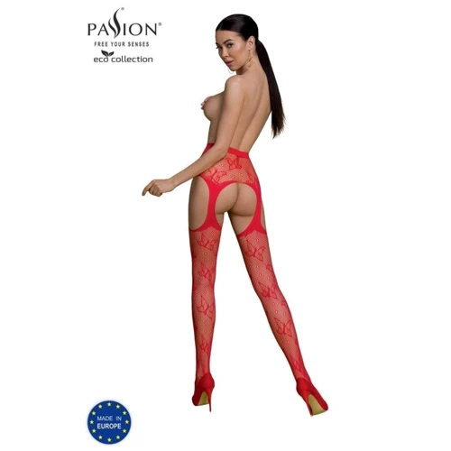 Эротические колготки-бодистокинг Passion ECO S001 red