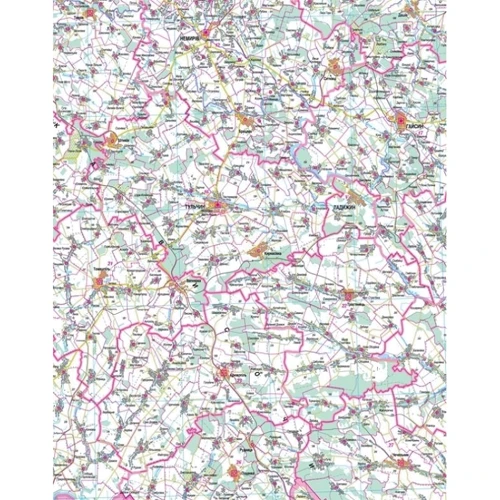 Вінницька область. Політико-адміністративна карта, м-б 1:250 000: Производитель Картографія