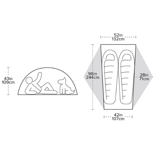 Палатка Big Agnes Copper Spur HV UL2 Long orange (021.0176)