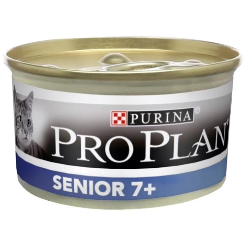 Вологий корм Pro Plan Senior Cat 7+ Ніжний мус з тунцем 85 г (7613033568589) фото 8