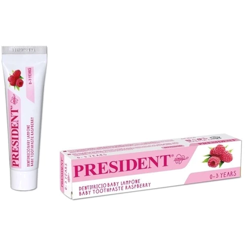 President Baby Raspberry Зубная паста 0-3 30 ml: Класс косметики Масс-маркет