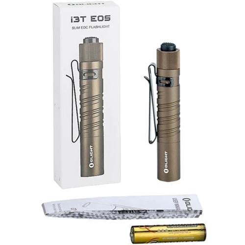 Ліхтар туристичний Olight I3T EOS Desert Tan: Сертифікат захищеності IPX8