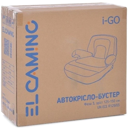 Автокресло-бустер El Camino I-GO 22-36 кг Anthracite (ME 1112 anthracite): Группа 3 (22-36 кг)