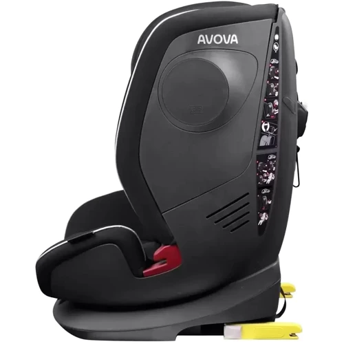 Автокрісло Avova Sanderling-Fix (група 1-2-3) -Pearl Black: Внутрішні ремені 5-ти точечные, с мягкими накладками