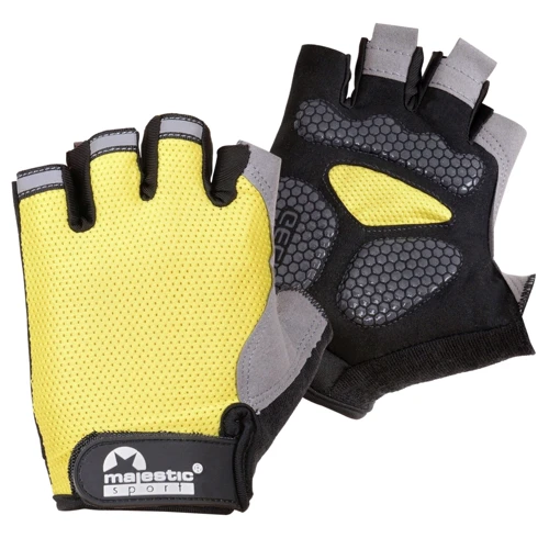 Велорукавичка Majestic Sport без пальців M-CG-GB-XL (XL) Black/Yellow: Сезон Летние