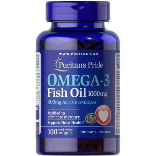 Puritan's Pride Omega-3 Fish Oil 1000 mg (300 mg Active Omega-3)