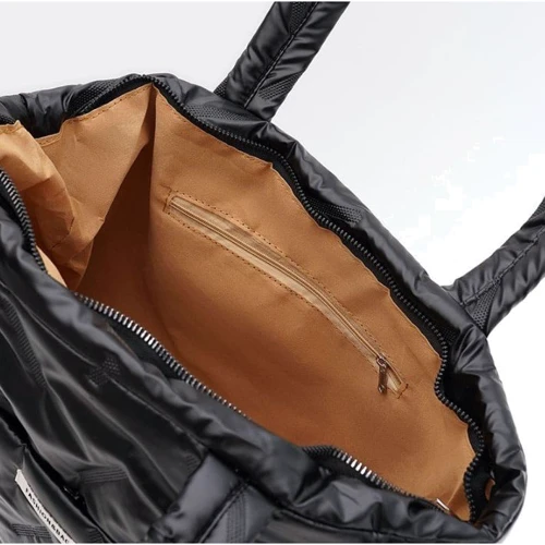 Жіноча сумка Monsen шоппер чорна (C1sn90620bl-black): Фактура Матовая, Стеганая