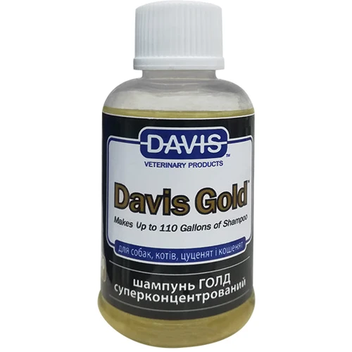 Суперконцентрированный шампунь Davis Gold Shampoo собак и котов 0.2 л