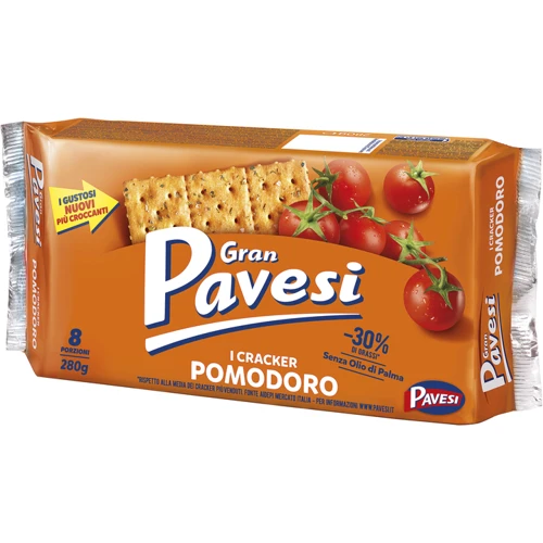 Крекеры Pavesi Gran с томатами 280 г (8013355500691): Вес нетто 280 г