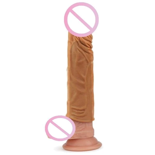 Насадка LoveToy Pleasure X-Tender Penis Sleeve Flesh Add 2", Brown