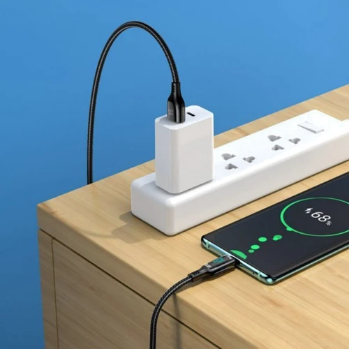 Кабель Hoco USB Cable to USB-C S51 5A 1.2m Black фото 4
