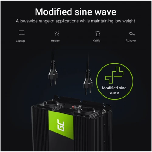 Преобразователь (инвертор) DC-AC Green Cell 24V на 230V 1500W/3000W фото 6