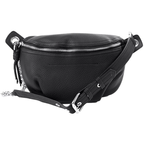 Жіноча поясна сумка Vito Torelli чорна (VT-9395-black): Застібка Блискавка