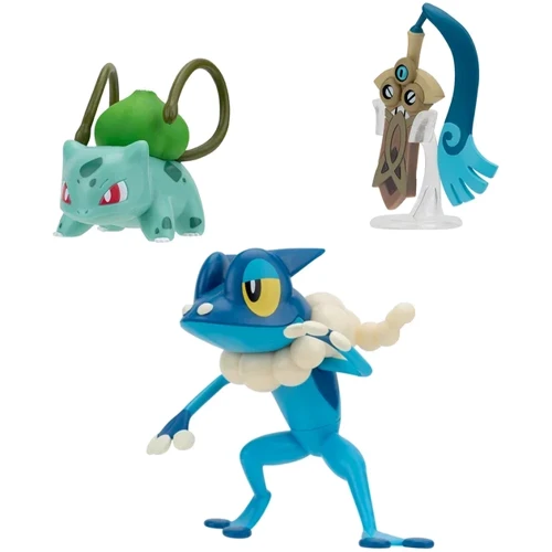 Набір ігрових фігурок Pokemon W19 - Хонедж, Бульбазавр, Фрогадір (PKW3599): Тип Набор игровых фигурок