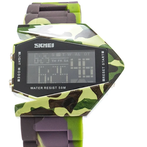Наручний годинник Skmei 0817 Green Camouflage: Водонепроникність 5 ATM