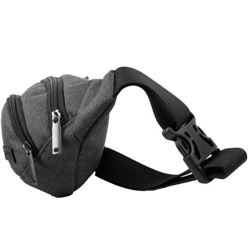 Мужская поясная сумка DNK Leather серая (DNK-Banan-col-10): Тип ручки Поясной ремень, Без ручки
