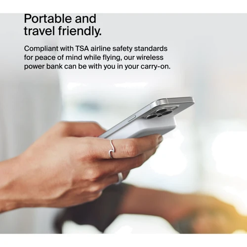 Зовнішній акумулятор Belkin Power Bank 8000mAh MagSafe 15W MagSafe Qi2 White (BPD007BTWH)