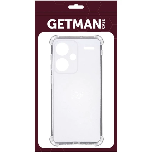 Аксессуар для смартфона TPU Case GETMAN Ease logo Transparent for Xiaomi Redmi Note 13 Pro+: Совместимость Xiaomi Redmi Note 13 Pro+