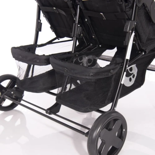 Коляска для двойни Lorelli TWIN (black) фото 8