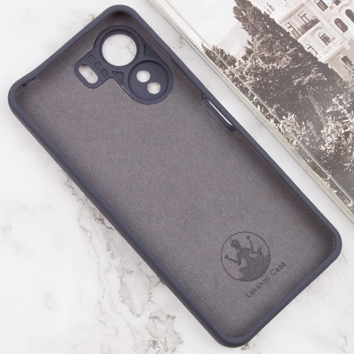 Аксессуар для смартфона Lakshmi Premium Silicone Case with Logo Full Camera Dark Gray for Xiaomi Redmi 13C / Poco C65: Тип накладка на заднюю часть