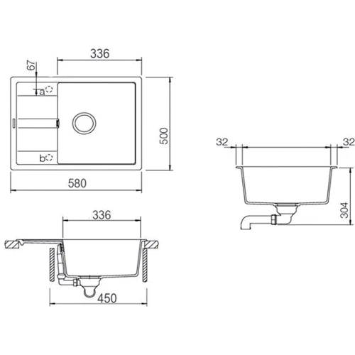 Schock DIY D-100XS (15034510): Форма Прямоугольная