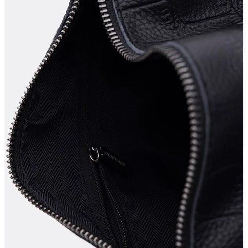 Жіноча сумка крос боді Keizer чорна (K11316-black): Фактура Тиснення, матова