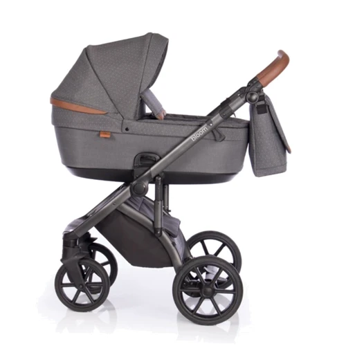 Універсальна коляска 2 в 1 Roan Bloom 9023-RB-01, Black Dots, сірий