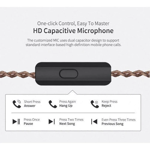 Наушники Knowledge Zenith ZS10 Pro Mic Black: Тип конструкции вакуумные