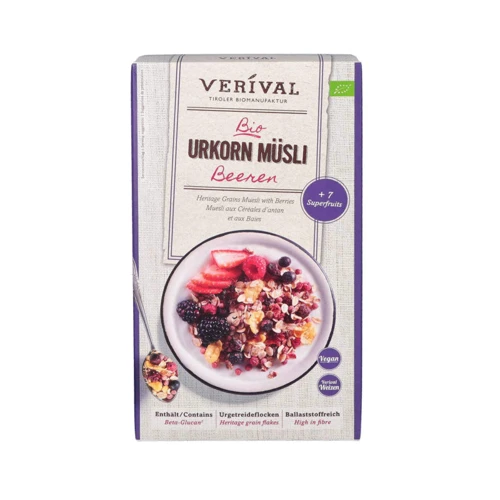 Мюсли Verival с ягодами органические 325 г (9004617063404)