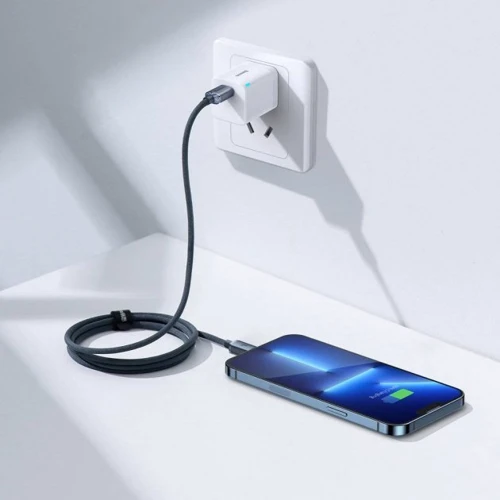 Кабель Baseus Cable USB-C to Lightning Crystal Shine 20W 1.2m Black (CAJY000201) фото 8
