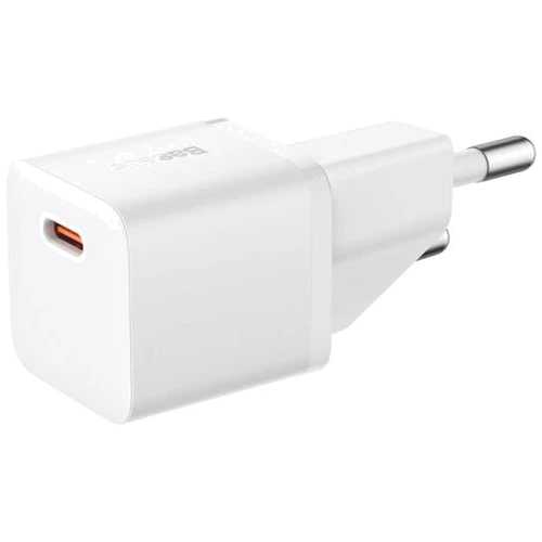 Зарядний пристрій Baseus USB-C Wall Charger GaN5 mini 1C 20W White (CCGN050102): Кабель в комплекті Відсутнє