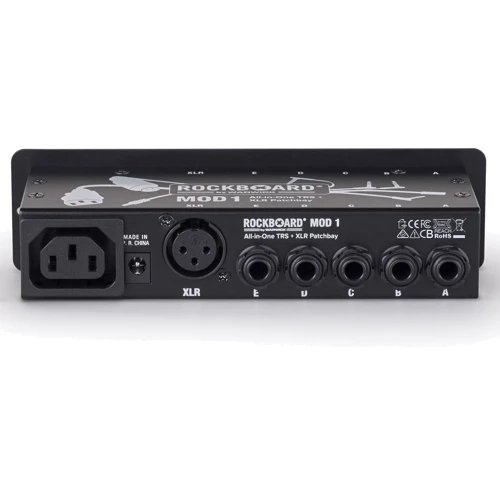 Педалборд Панель для педалборда ROCKBOARD MOD 1 V2 All-in-One TRS & XLR, IEC & Barrel Patchbay