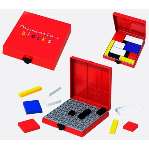 Головоломка Eureka Ah!Ha Games Mondrian Blocks, Блоки Мондриана, красный (473553)