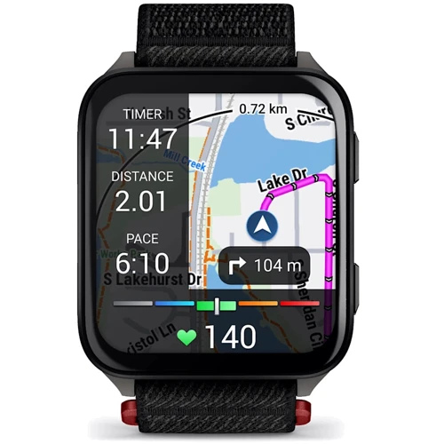 Смарт-часы Garmin Venu X1 Black with Slate Titanium Caseback and Black ComfortFit Nylon Band (010-02980-02)